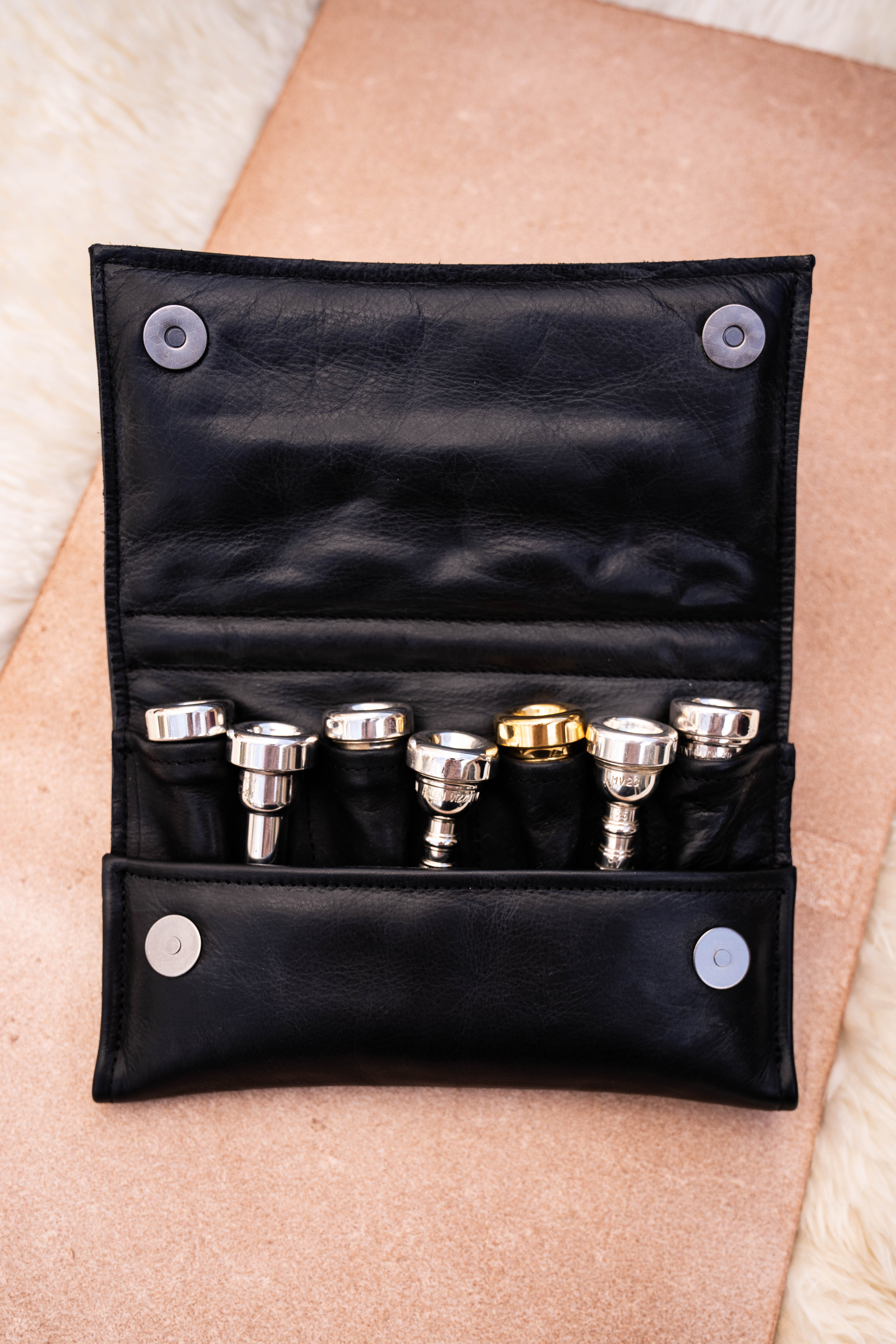 Trumpet 7 Mouthpiece Case at Great Leather