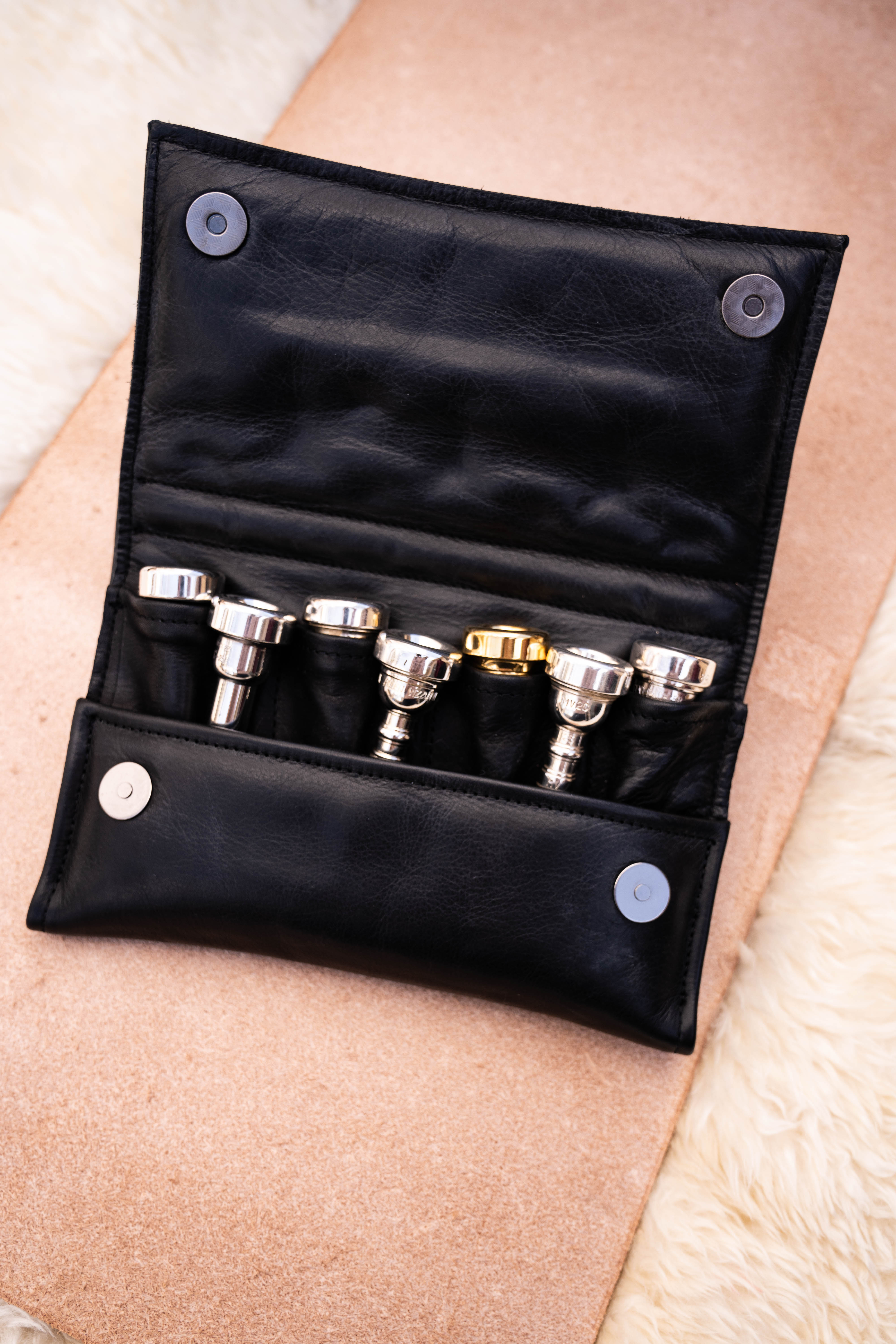 Trumpet 7 Mouthpiece Case at Great Leather