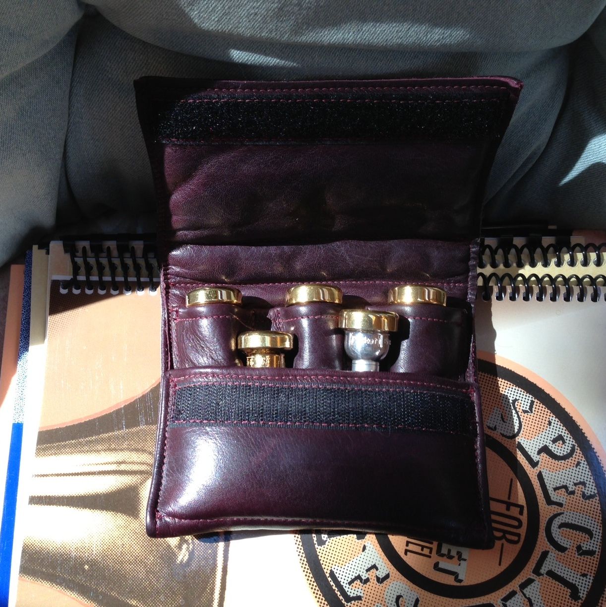 Trumpet 5 Mouthpiece Case at Great Leather